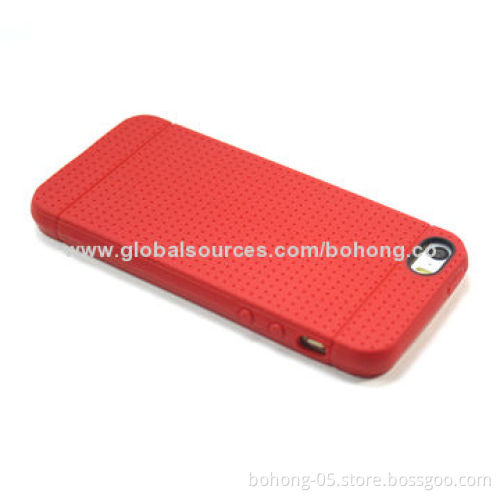 Dot Grain TPU Cases for iPhone 5s, Different Color Available, 500 Piece MOQ Each Color